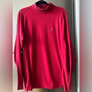 Zero Restriction Red Mock Neck Pullover XL Golf Layer